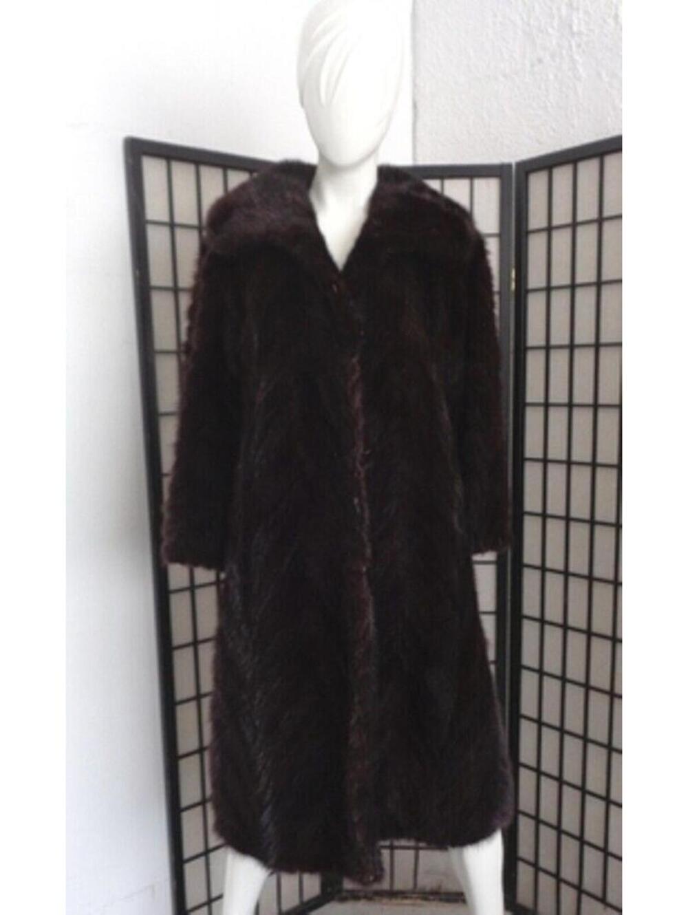 MINT DARK RANCH MINK FUR COAT JACKET WOMEN WOMAN SIZE 4-6 SMALL